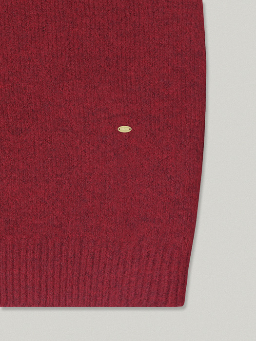 STEADY ROUND KNIT [RED]