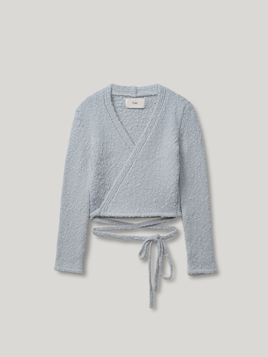 [3rd] BOUCLE WRAP KNIT CARDIGAN_3COLORS