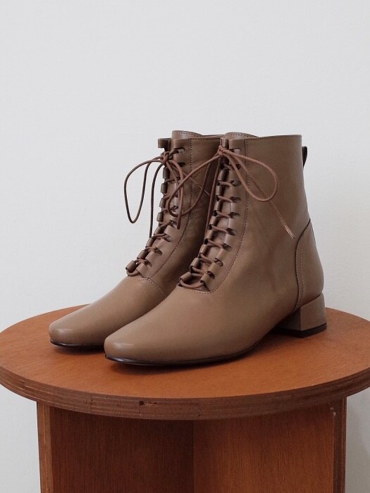 all basic lace up boots mocha brown