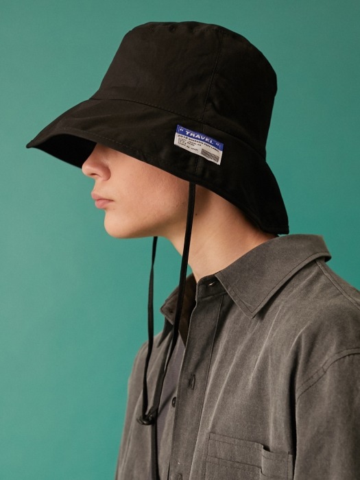 DEPARTURE BUCKET HAT BLACK