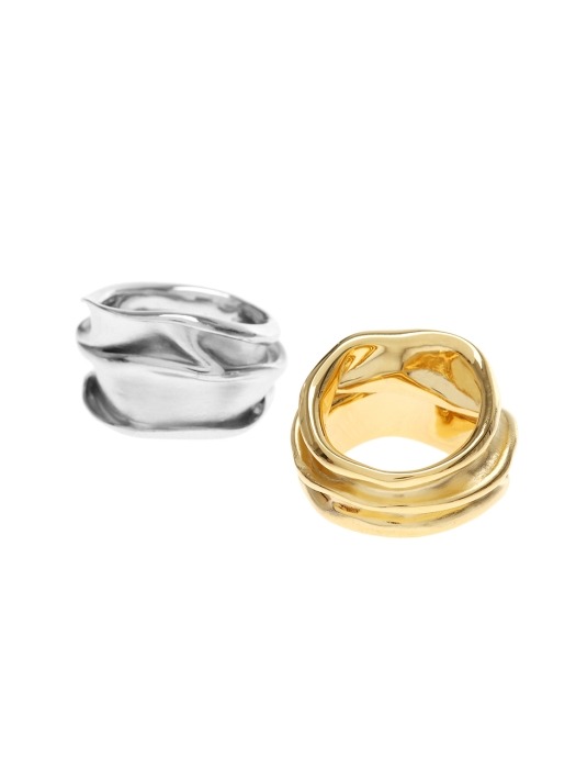 Flow Wave Bold Ring