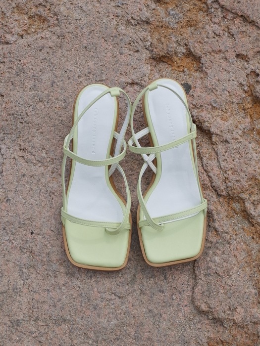 Flip-flop strap sandals Lime