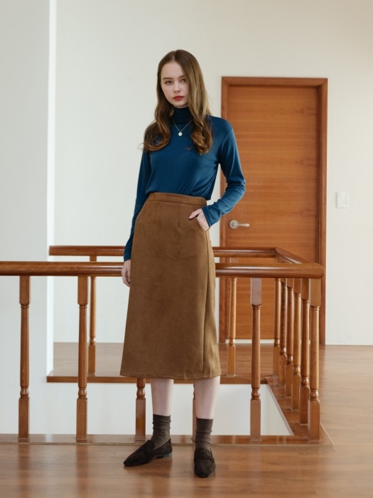 Metz Suede Skirt (2color)