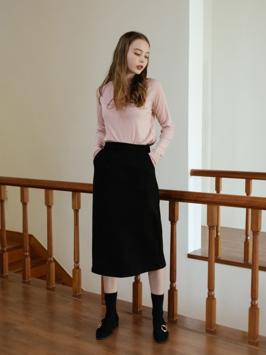 Metz Suede Skirt (2color)