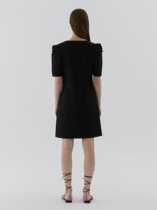 Puff Mini Dress_Black