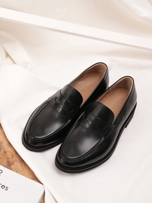 Y-tip Penny Loafer Black#6041