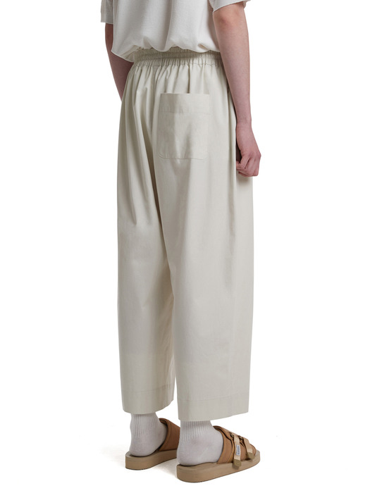 Wide Pintuck Pants_Ivory