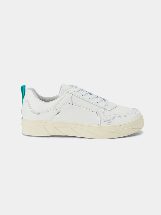ALEX WHITE LEATHER SNEAKERS