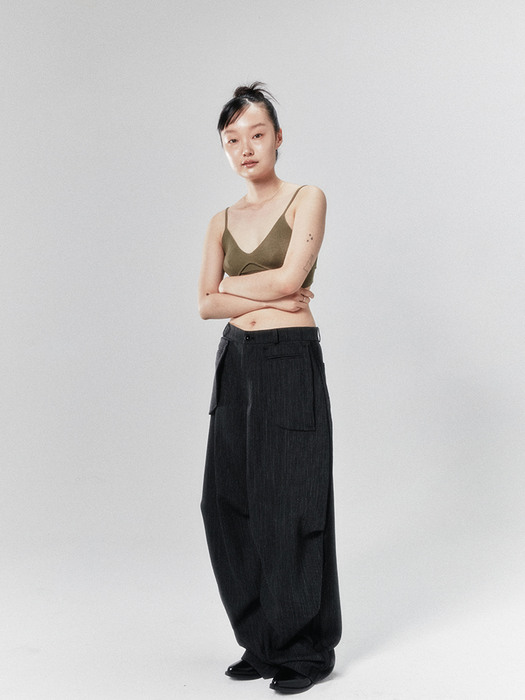 BLACK STRIPE TROUSERS