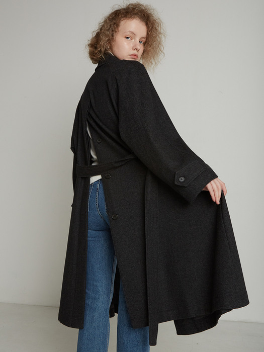 WOOL TRENCH COAT_BLACK