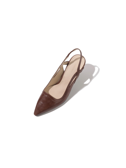 Baroque slingback / brown