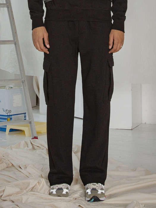 VMP-701 LWD CARGO SWEAT PANTS_Black