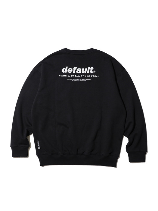 [리퍼브]Signature Logo Crewneck Black