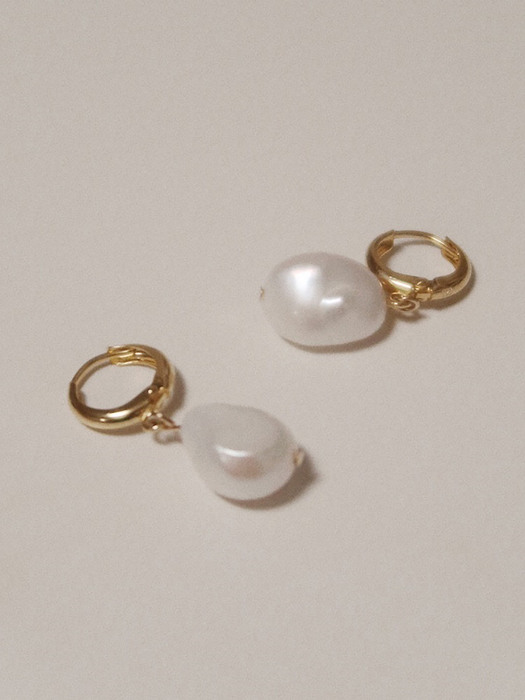 Pearl Hoop Earrings