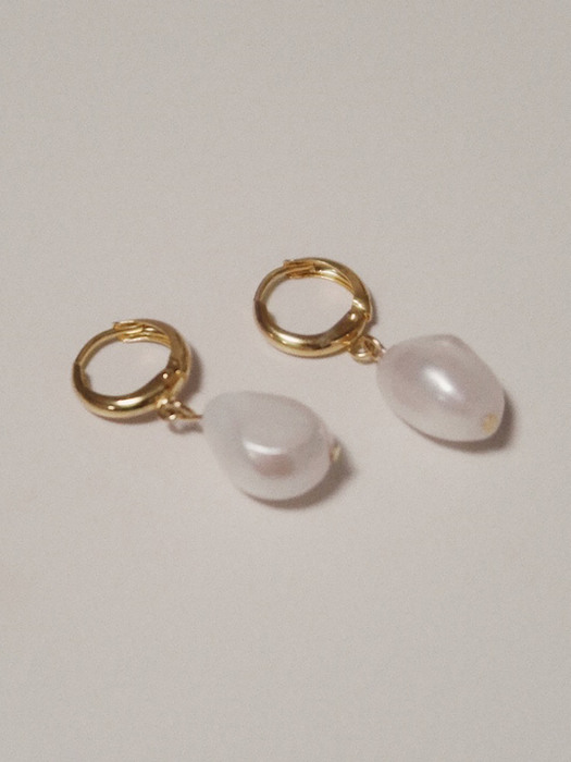 Pearl Hoop Earrings