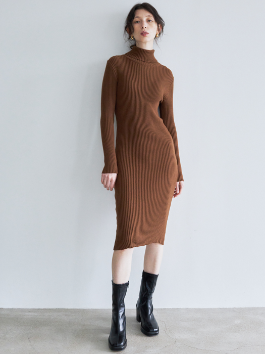 LTG7 KNIT LONG OPS(BROWN)