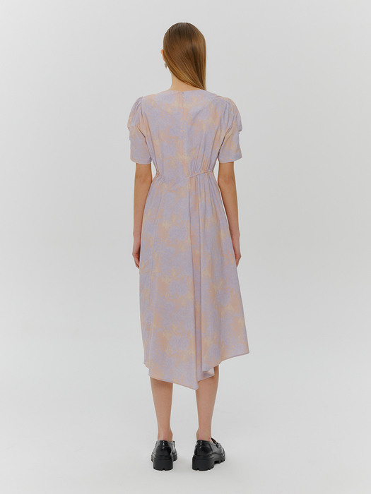 Square Neck String Dress, Lavender