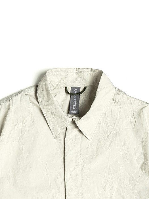 PULLOVER HALF SHIRT / LIGHT GREY