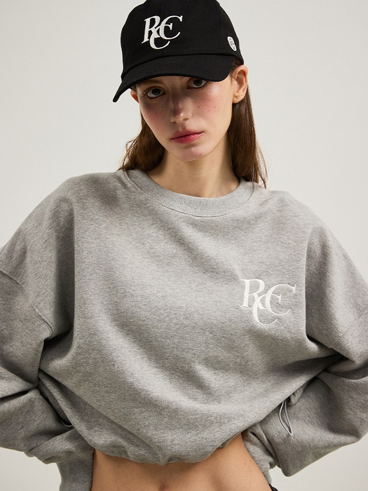 RCC Logo Crop Sweatshirt [MELANGE GREY]