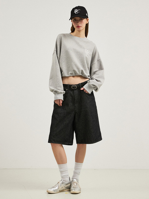 RCC Logo Crop Sweatshirt [MELANGE GREY]