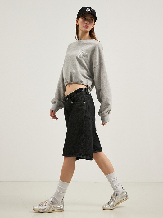 RCC Logo Crop Sweatshirt [MELANGE GREY]