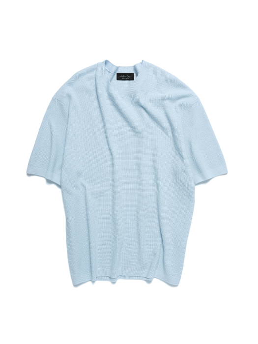 Shory Sleeve Waffle Knit - Sky Blue
