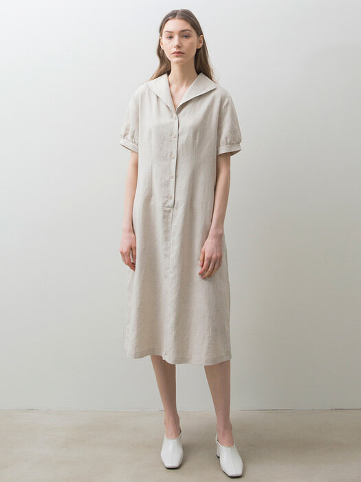 Linen Button Dress - 3 Colors