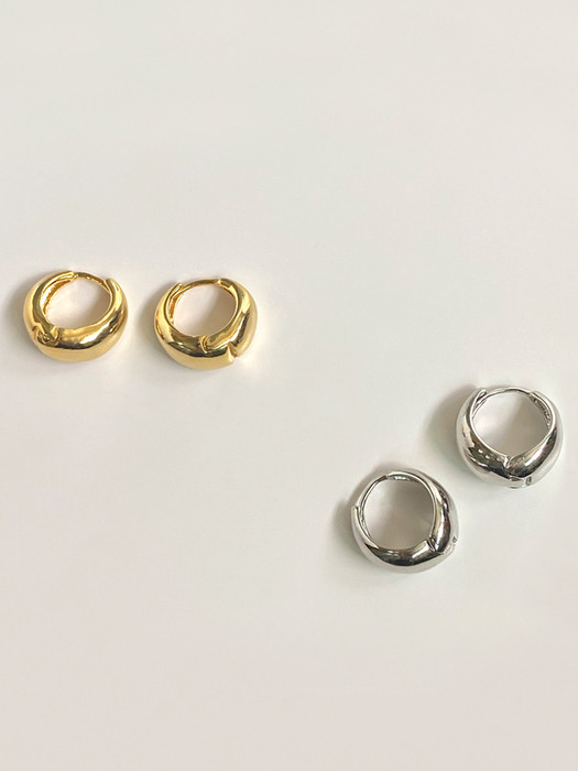 Simple drop Mini Bold Ring Earring