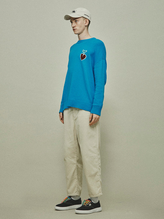 Wool-blend Sweater with Apple logo_LQWAW20200BUX
