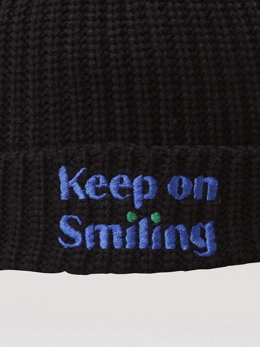 Message-embroidered beanie hat _L7RAW20140BKX