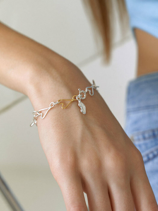 my cloud and love bracelet (silver 925)