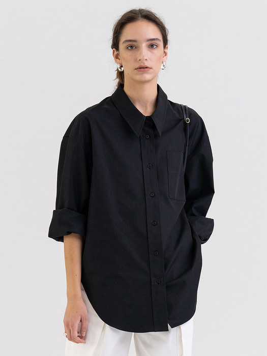 FW21 Wide Shirt Black