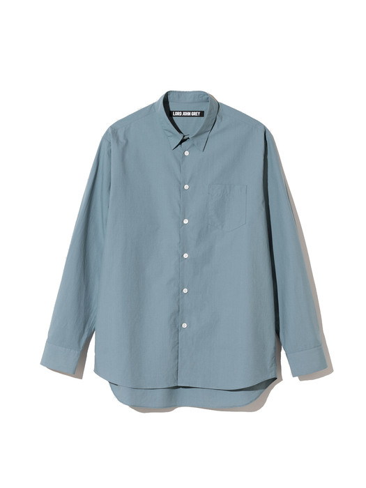 crinkled cotton shirts blue