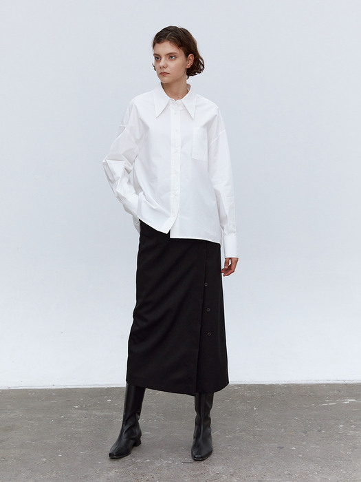 TOF BASIC COLLAR SHIRTS WHITE