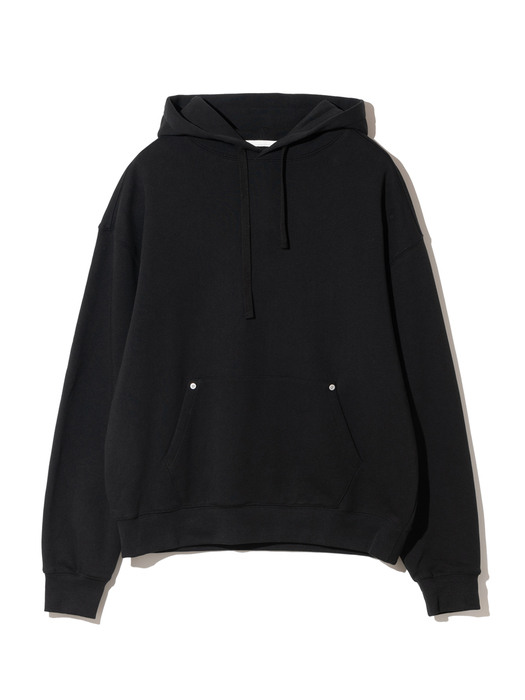 tidy crop sweat hoodie black