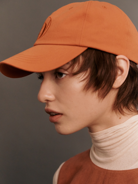 SYMBOL LOGO BALL CAP_RUST ORANGE