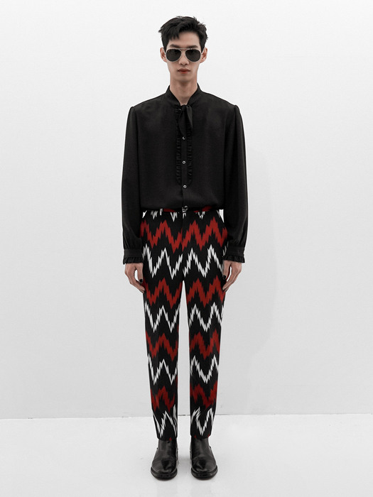 Sparky Printed Trousers(Black)_UTH-FP14 