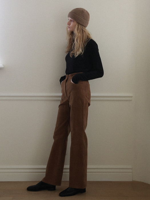 3.53 Lean corduroy trousers (Brown)