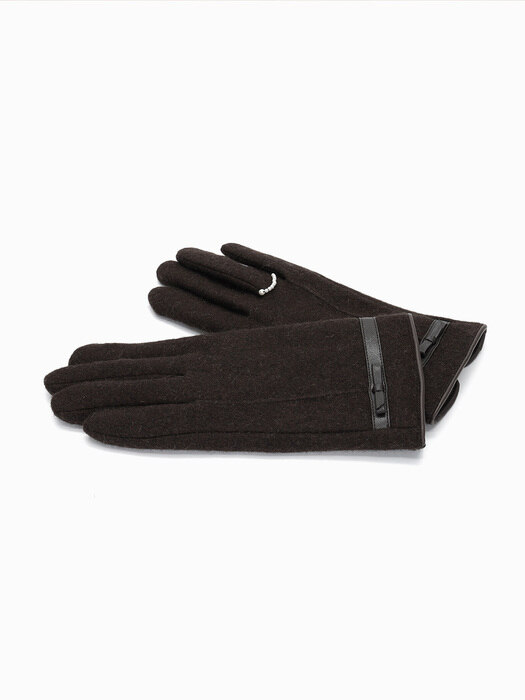 Estelle Pearl Gloves (Brown)