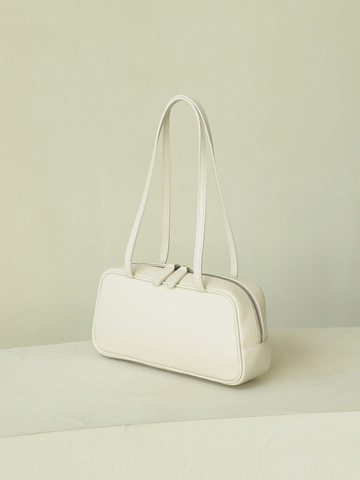 [ ITALY leather ] 프레임백 오프 화이트 컴팩트 28 frame bag off white compact 28