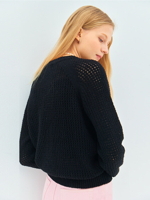 PUNCHING ROUND PULLOVER(moat black)