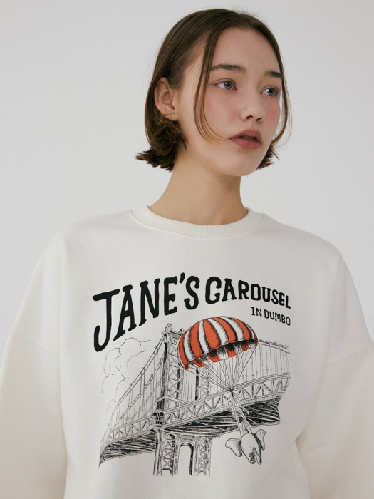 Janes Carousel Sweatshirt Ivory (JWTS2E900IV)