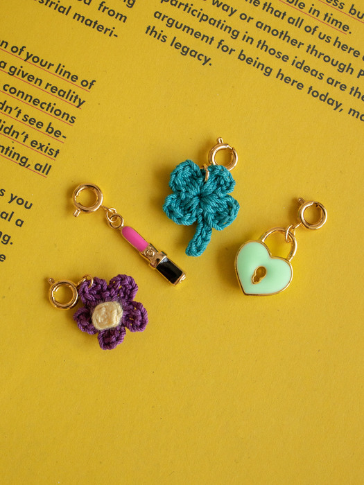 Colorful mini pendant charm