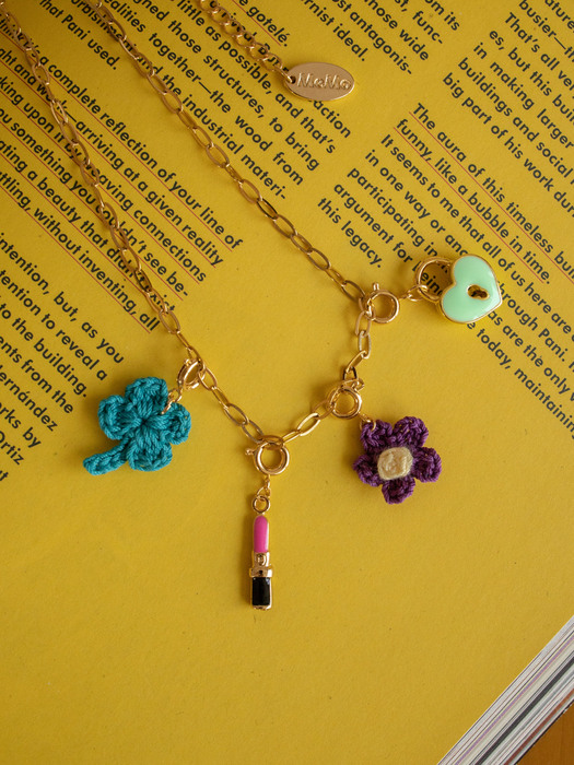 Colorful mini pendant charm