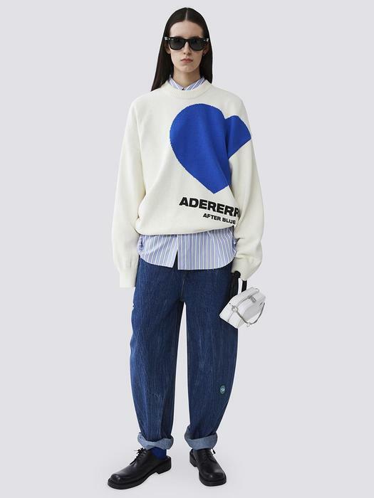 ADER ERROR ツインハート ロゴ スウェットパンツ - パンツ