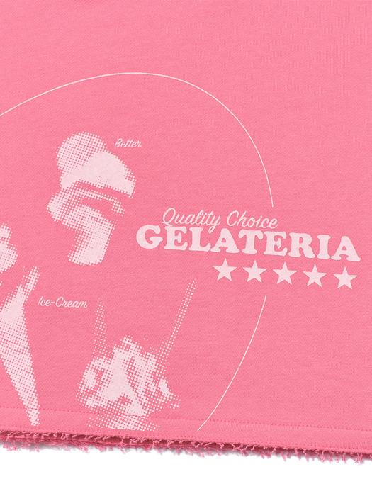 Gelateria Crop Pullover Pink