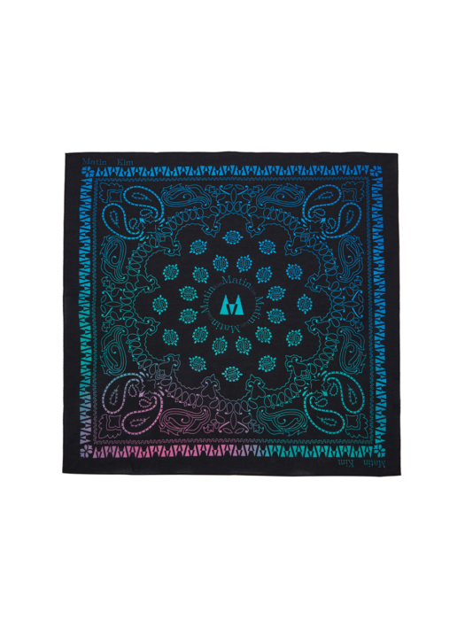 PAISLEY COLOR SCARF IN BLACK
