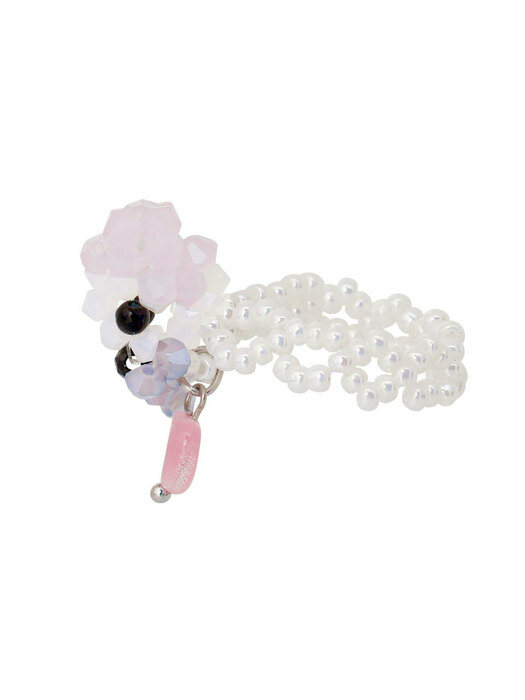 Meoung-Mung-E Beads Ring (Baby Pink)