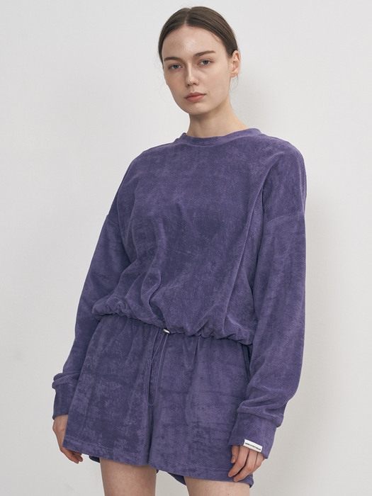 COTTON TERRY SWEATSHIRT_PURPLE