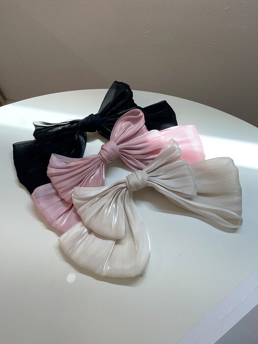 Micro satin Ribbon Hair Clip